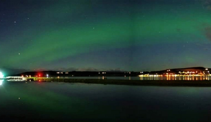 Takto zachytila polární záři Češka Patricie Blažková žijící ve skotském městě Inverness