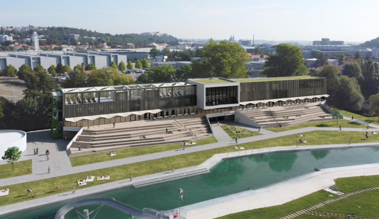 Brněnské koupaliště Riviéra čekají další opravy. Rekonstrukce zasáhne hlavní budovu