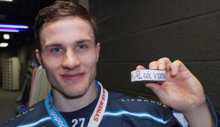 Mladík Štibingr trefil proti Hradci premiérovým gólem vítězství. Moc jsem si to užil, řekl