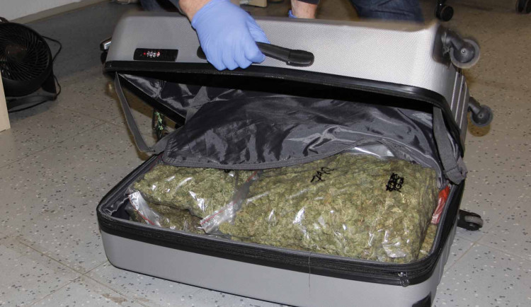 Muž v Brně dal do úschovny kufr nacpaný marihuanou. Drogu prozradil zápach