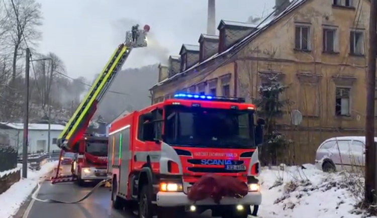 Foto z místa požáru