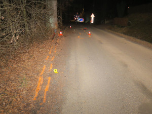 Řidič na Malé Skále nezvládl řízení, naboural do stromu