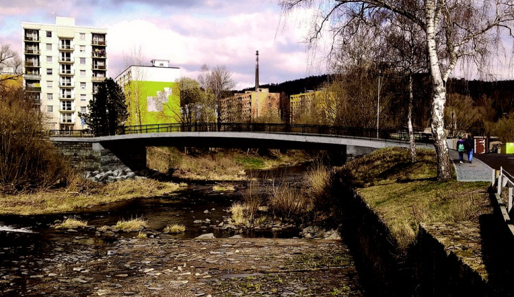 Vizualizace nového mostu v Semilech