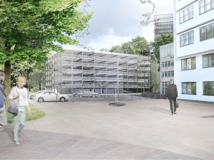 Stavba parkovacího domu u krajského úřadu začne v dubnu. Kraj vybral společnost BAK