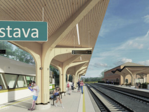 Železniční stanice v Chrastavě a Hrádku budou mít novou podobu. Umožní rychlejší provoz na trati