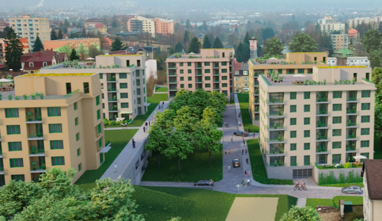 Další rezidenční čtvrť v Liberci. Místo Interlany na Františkově vyroste 300 bytů