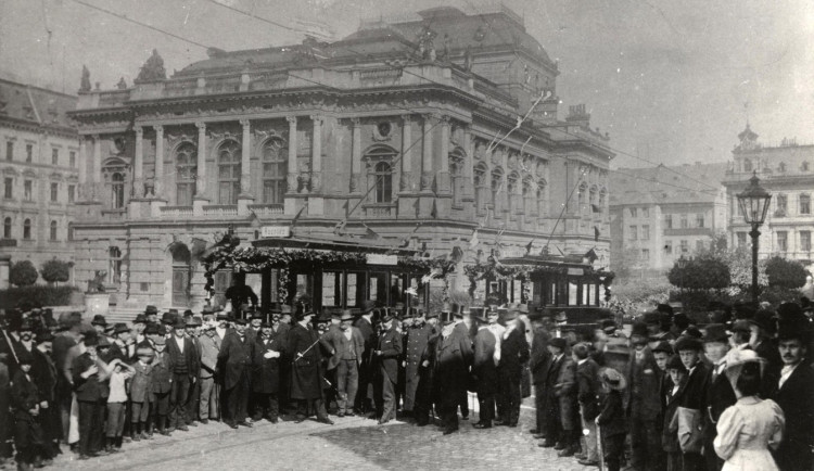 Zahajování provozu libereckých tramvají na rozchodu 1000 mm 25. srpna 1897