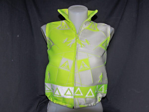 Prototyp vesty při testech viditlenosti