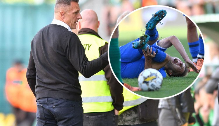 Liberecký Frýdek má po faulu pochroumaný kotník. Snad to nebude na dlouho, doufá trenér Slovanu Kozel