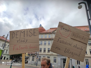 Demonstrovalo se také v Liberci, před kulturák přišly stovky lidí