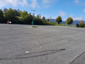 Poškozené parkoviště