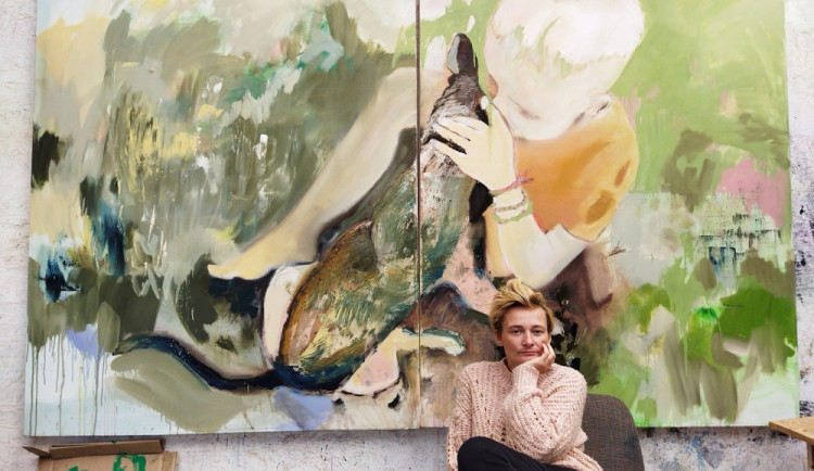 Malířka Libuše Dlabola Pražáková, která do aukce věnovala první dílo