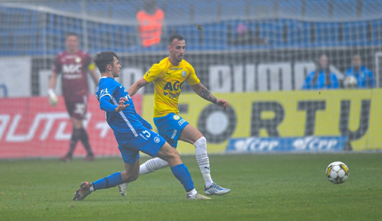 Slovan zakončil ligový podzim prohrou. V mlze nestačil v Teplicích 1:2