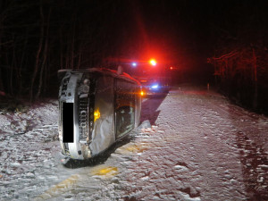 Řidička na Jablonecku dostala smyk
