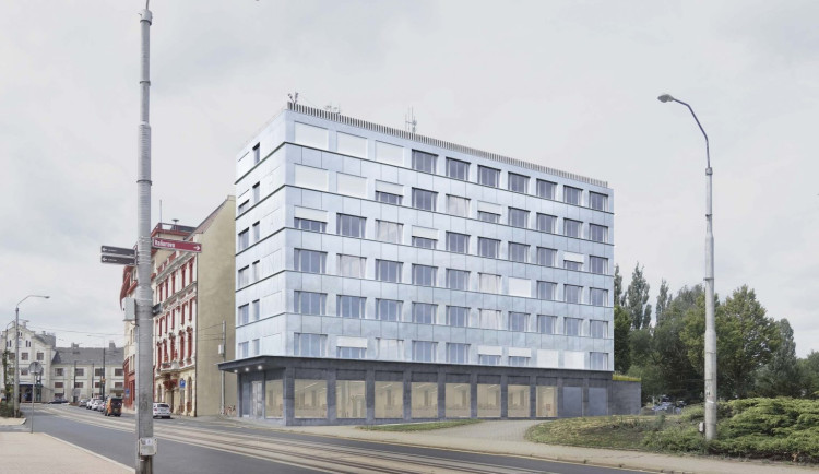 Vizualizace zrevitalizované budovy Uranu v Liberci.
