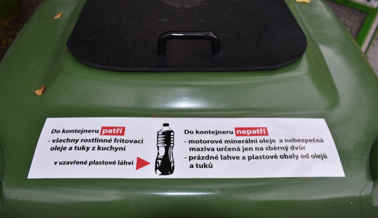 V Liberci se objeví postupně kontejnery na sběr jedlých tuků a olejů.