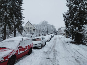 Sněhem zapadal i Liberec.