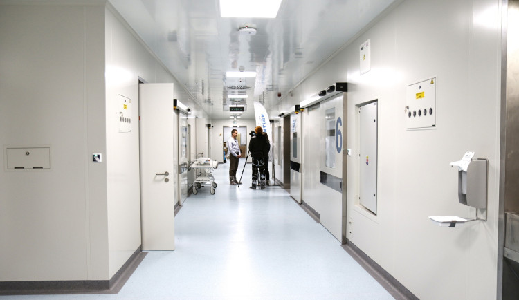 Nově opravené operační sály.