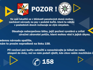 Policie prověřuje už tři případy otravy ve Vratislavicích. Rozmístila varovné letáky