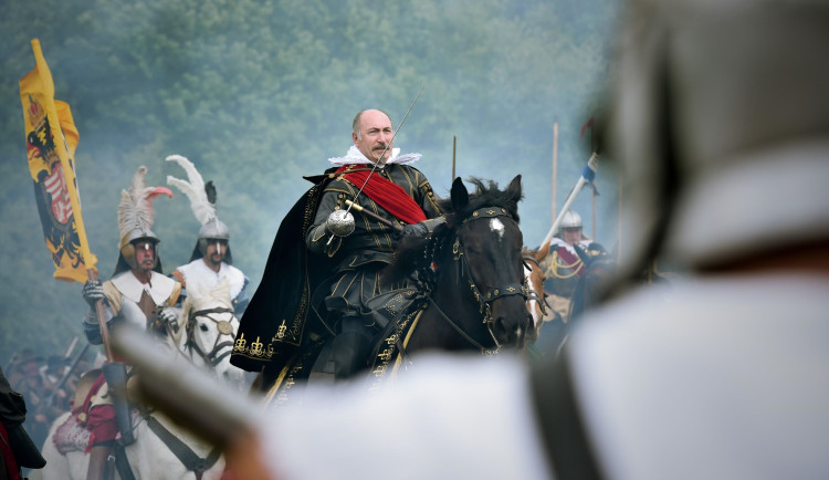 Valdštejn v bitvě.