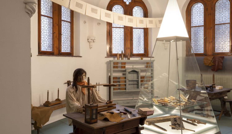 Výstava slepotisku v Severočeském muzeu v LIberci.