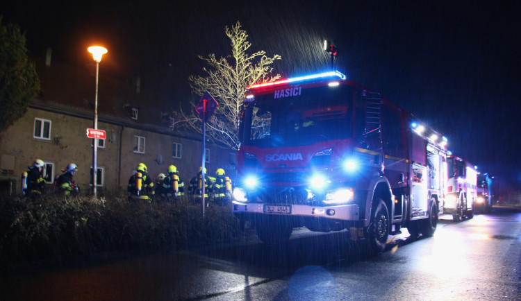 Požár na Keilově vrchu.