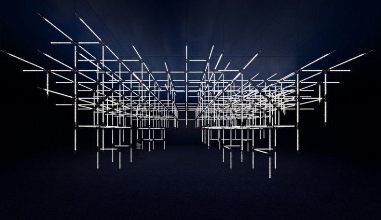 Křišťálová instalace Crystal Beat.