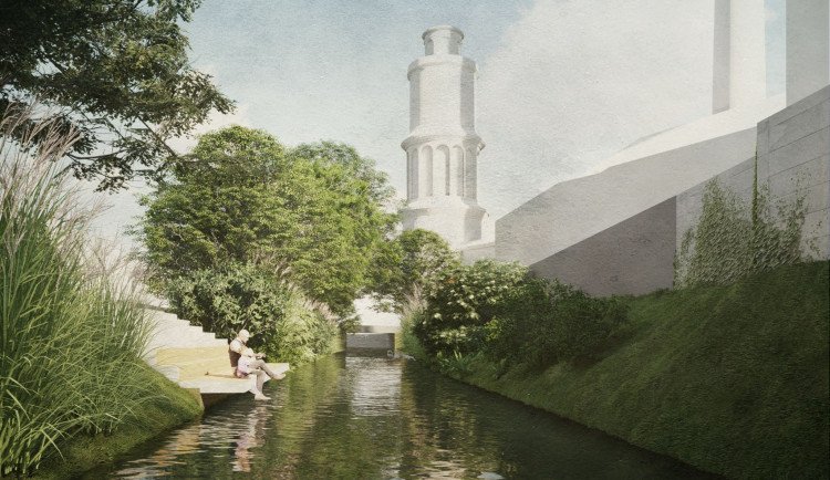 Vizualizace náplavky ve Vratislavicích