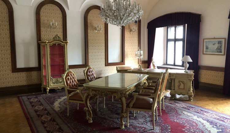 Interiér libereckého zámku.