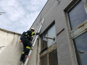 V Českém Dubu hořelo v hale, lidé před příjezdem hasičů provoz opustili