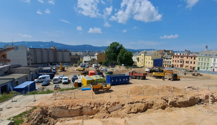 Stavba Centra urgentní medicíny při Krajské nemocnici v Liberci.