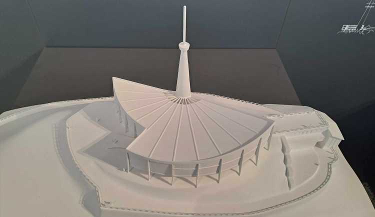 Jeden z návrhu pro novou stavbu na Ještědu.