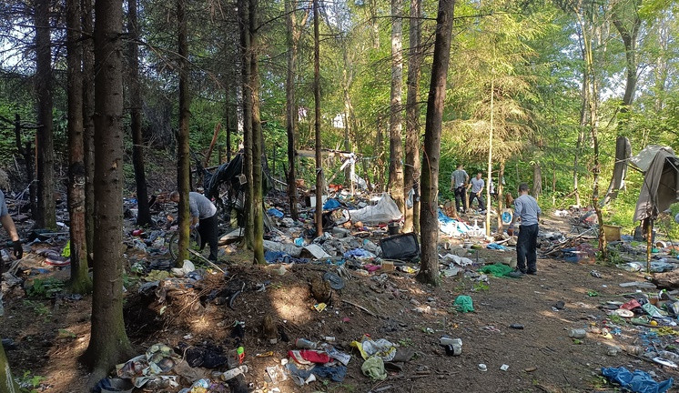 Likvidace skládky u letiště.