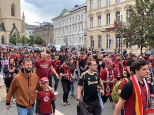 Sparťané prošli Libercem, pochod se obešel bez komplikací