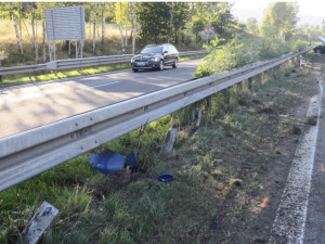 Nehodu na rychlostce u Hodkovic způsobil opilý řidič, navíc bez papírů