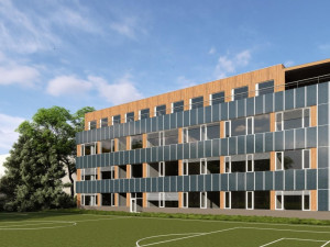 Chystá se stavba nového pavilonu libereckého Šaldova gymnázia. Hotový má být za dva roky