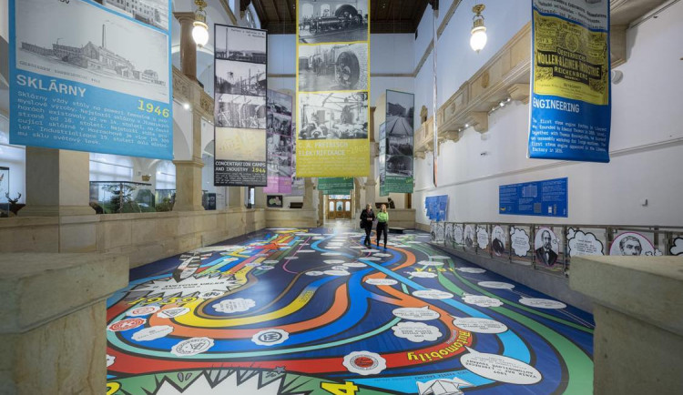 Netradiční expozice nové výstavy Cestami průmyslu.