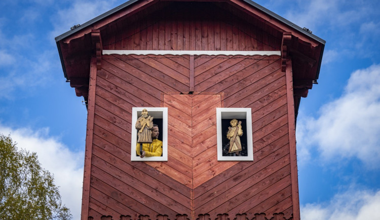 Orloj v Žibřidicích.