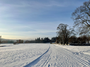 Sněhové podmínky přejí lyžování. Ve Vesci i ve Vratislavicích protáhli běžecké stopy
