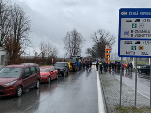 Poslední klidný protest? Zemědělci vyjeli demonstrovat na hranice