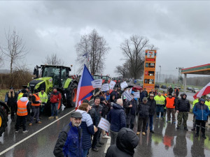 Poslední klidný protest? Zemědělci vyjeli demonstrovat na hranice