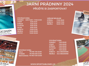 Prožijte jarní prázdniny se Sportem Jablonec