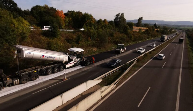 Úsek u Žďárku silnice I/35.