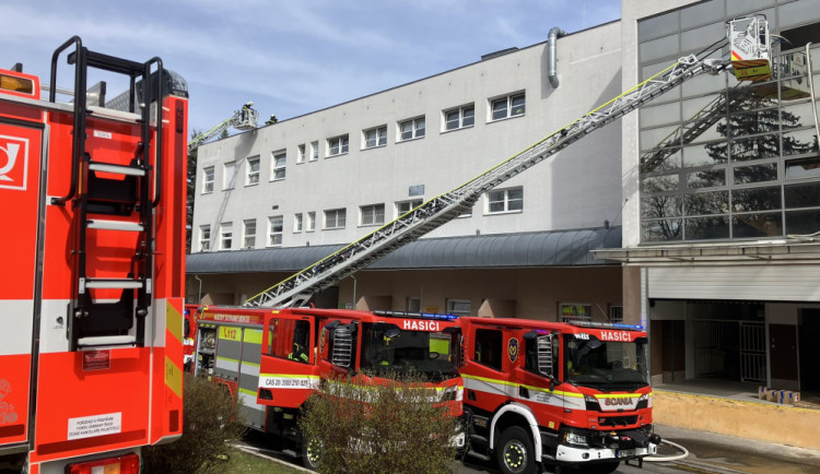Zásah v jablonecké nemocnici.