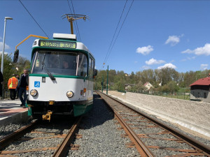 Tramvaje se vrací na trať do Jablonce, jízda bude o dvě minuty rychlejší
