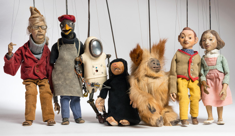 Loutky z filmu Velký pán.