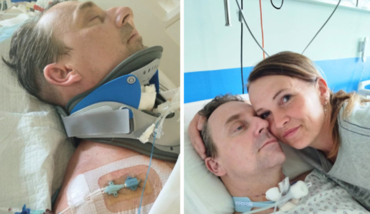 Policisté pořádají sbírku pro kolegu. Po skoku do bazénu bojuje o život