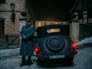 Momentka z natáčení filmu Tichá pošta.