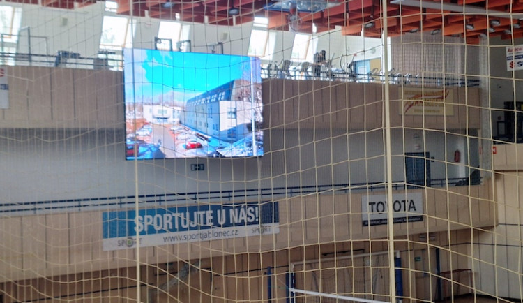 V jablonecké městské hale je nová LED obrazovka
