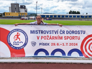 FOTO: Hasička z Liberce reprezentovala kraj na republikovém mistrovství. Překonala svůj rekord